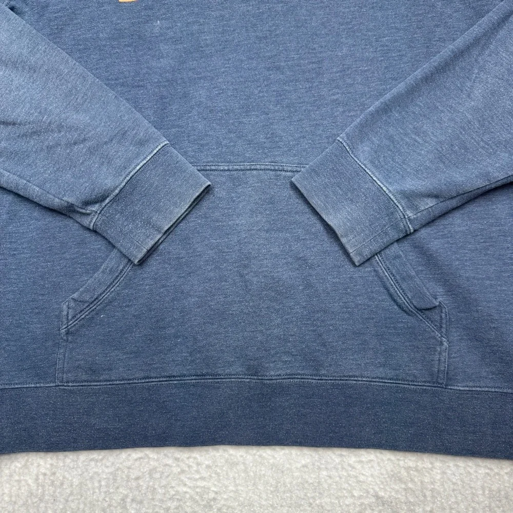 Marmot‎ Graphic Logo Hoodie Sweater Blue Men's Size Large - Picture 4 of 9